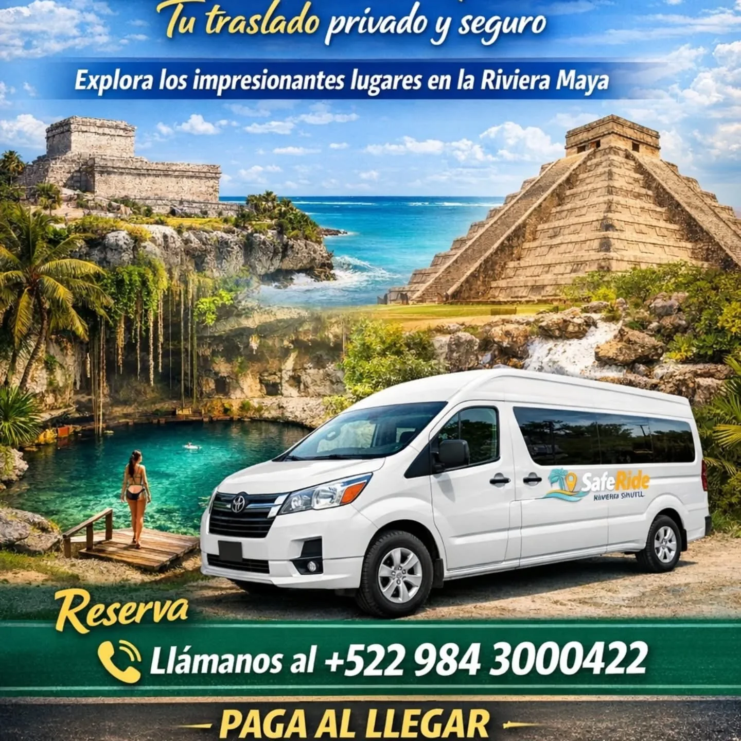 Vehículo para recorridos privados Riviera Maya